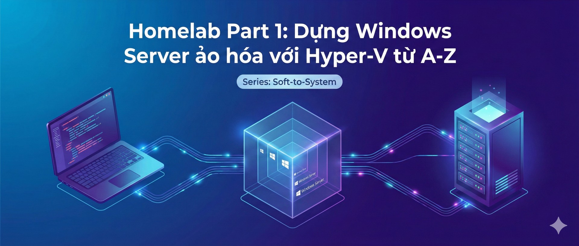 Homelab Part 1: Dựng Windows Server ảo hóa với Hyper-V từ A-Z